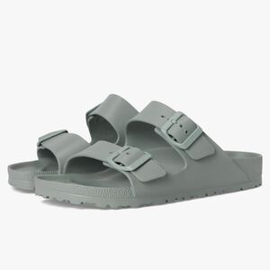 Birkenstock Sage Green Slide Sandals EU: 39